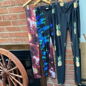 Set of 3 funky fresh leggings